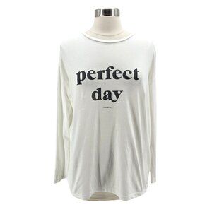 Thinking Mu Womens Large Top Organic Cotton Perfect Day Graphic Lightweight